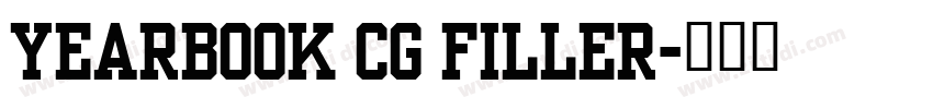 Yearbook Cg Filler字体转换